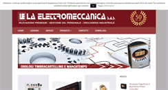 Desktop Screenshot of laelettromeccanica.it